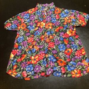 Vibrant Floral Men's Casual Shirt